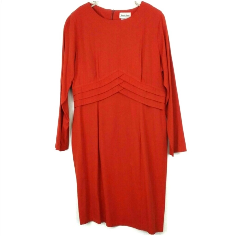 Jennifer James Orange Dress Size 12